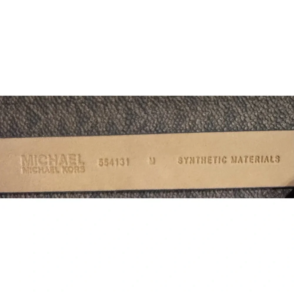 Michael Kors Signature Leather Waist Bag Fanny Pack With Chain MK Logo